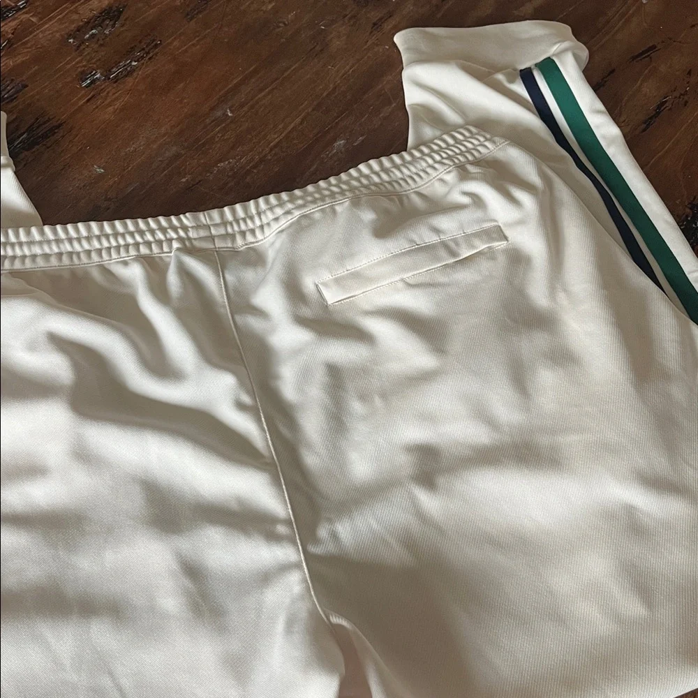 Sergio Tacchini Damarindo Men's cream Track Pants with Green Stripe size 3XL - Picture 9 of 10
